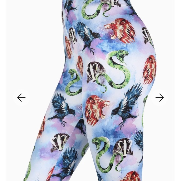 Blackmilk Harry Potter WATERCOLOUR HOUSE MASCOTS HW LEGGINGS - LIMITED - Picture 2 of 4